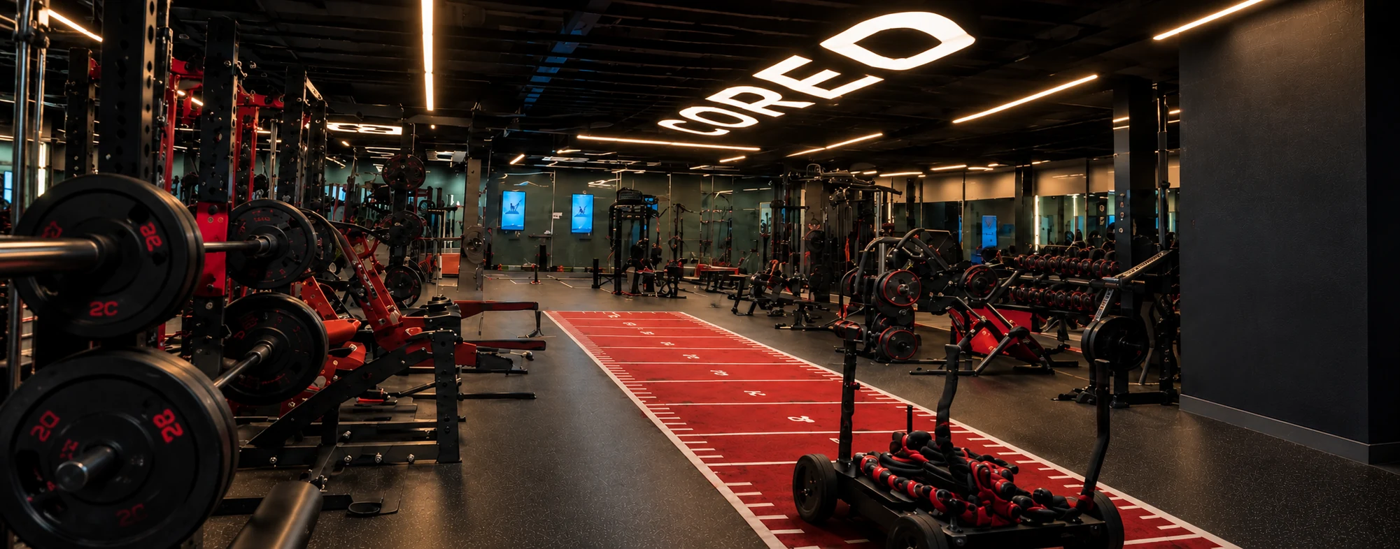 COREO gym floor and central training track